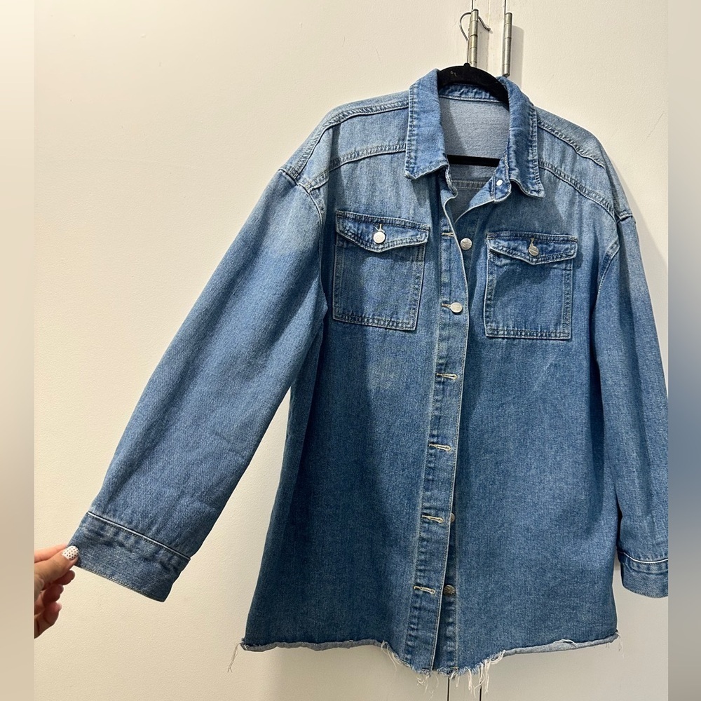 Stylish Blue Denim Jacket/Dress - Picture 5 of 6